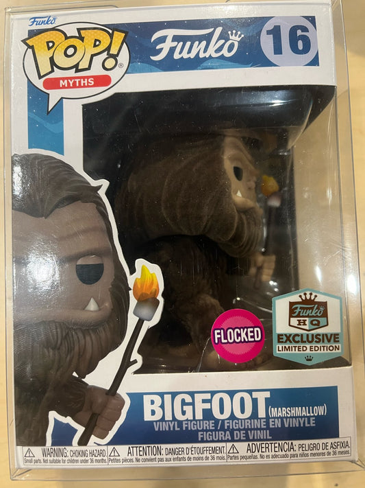 Funko Pop! Myths Funko #16 Bigfoot (Marshmellow) (Funko HQ Exclusive) (Flocked)