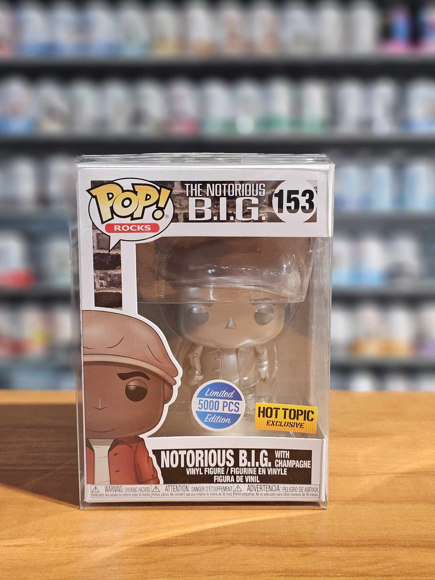 Funko Pop! Rocks #153 Notorious B.I.G. W/ Champagne (HT)5000pcs