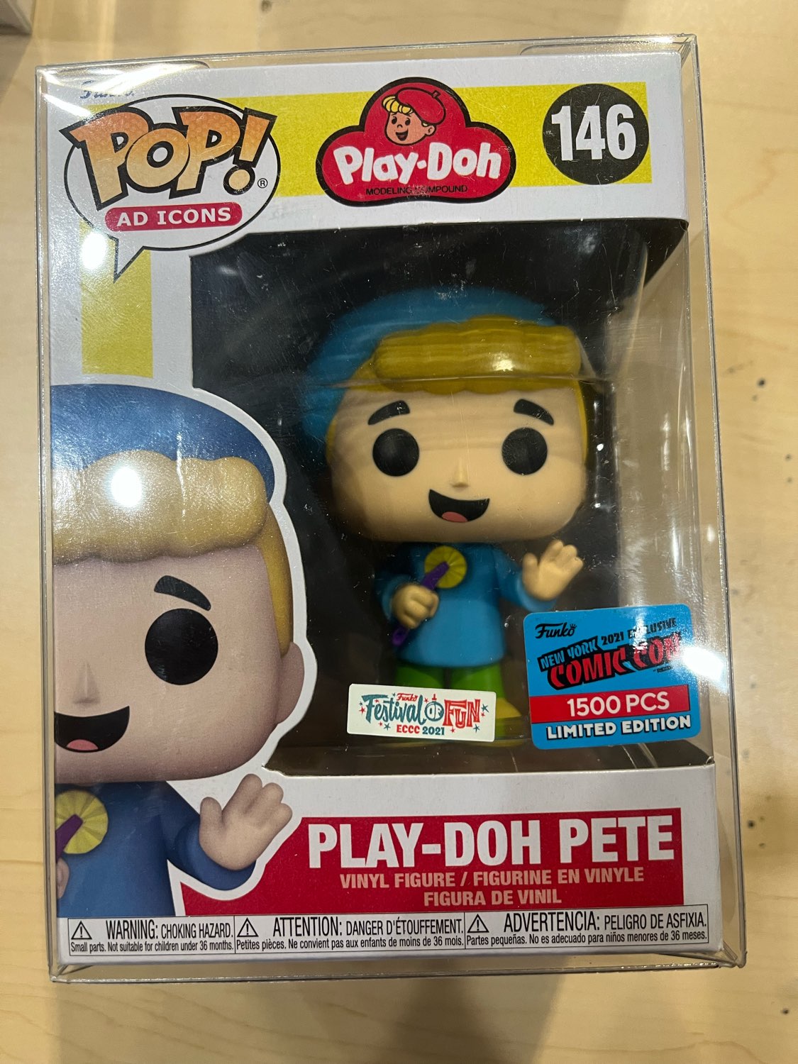 Funko Pop! Ad Icons Play-Doh #146 Play-Doh-Pete (Festival of Fun ECCC 2021) (NYCC 1500 PC)