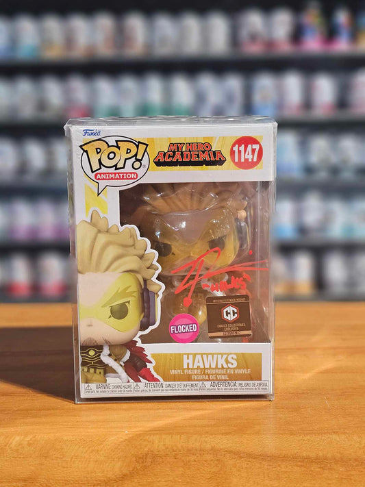 Autographed Funko Pop! Animation #1147 Hawks Flocked (Chalice Collectibles) - Signed by Zeno Robinson